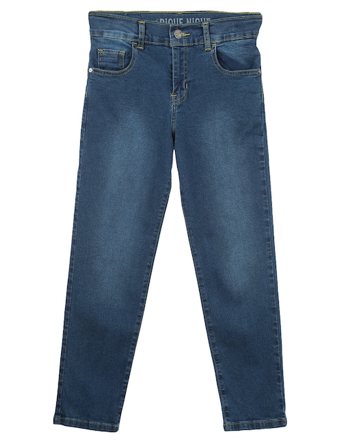 Jeans slim Piquenique lavado claro para niño