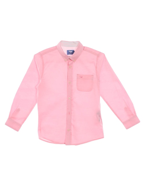 Camisa casual de algodón manga larga para niño