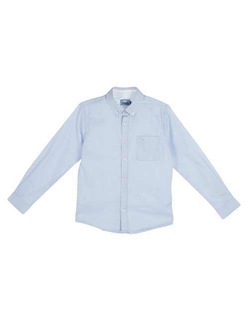 Camisa casual de algodón manga larga para niño Camisa casual de algodón manga larga para niño