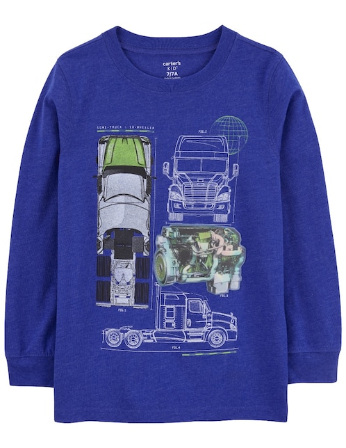 Playera manga corta para niño