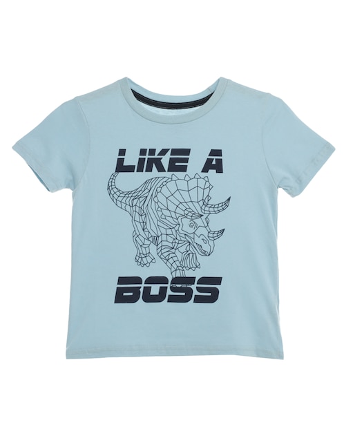 Playera manga corta para niño