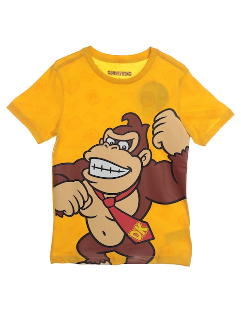 Playera Nintendo Super Mario manga corta para niño