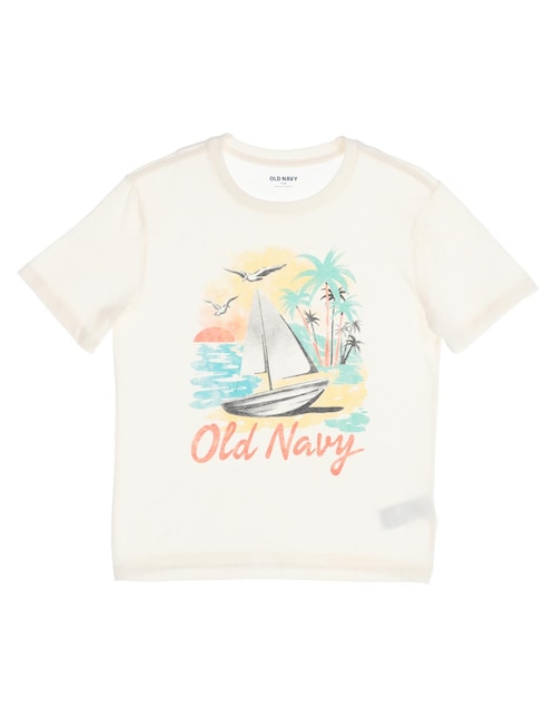 Playera Old Navy manga corta para niño