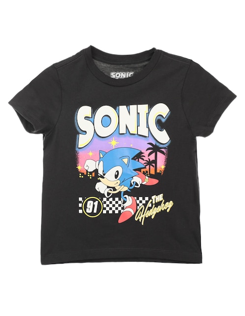 Playera Old Navy Sonic manga corta para niño