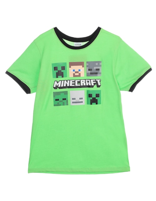 Playera Minecraft manga corta para niño