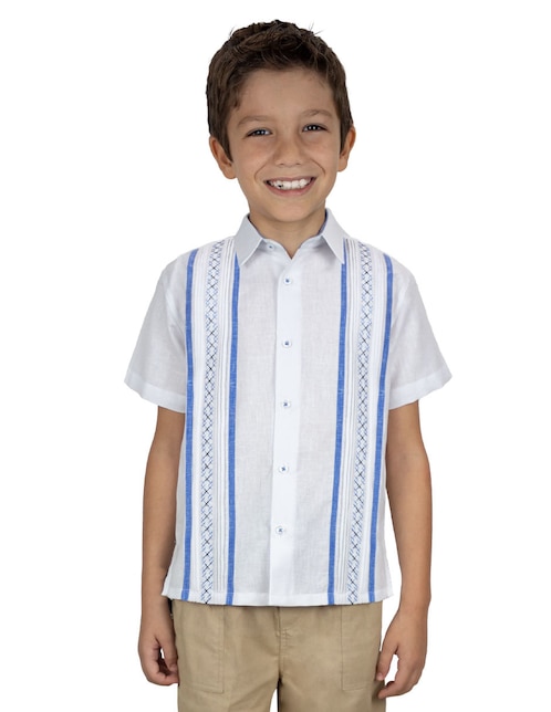 Guayabera manga corta Bahia para niño