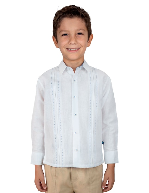 Guayabera manga larga Bahia para niño