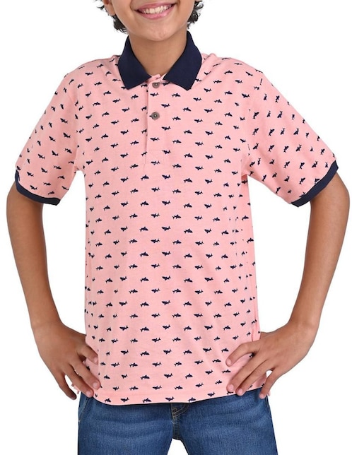 Playera tipo polo / set playera tipo polo yale otoño - invierno "de" poliéster "para" niño