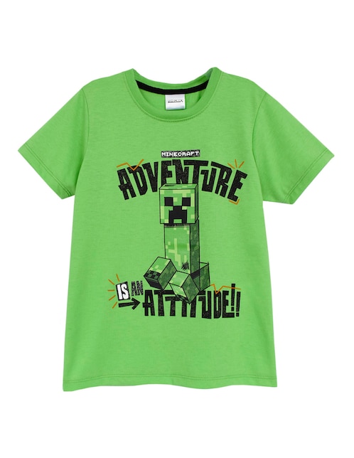 Playera Minecraft manga corta para niño