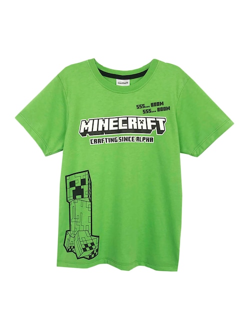 Playera Minecraft manga corta para niño