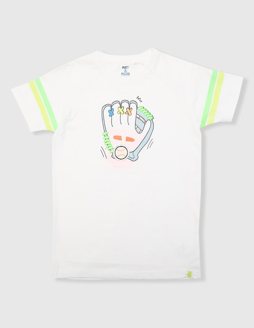 Playera Matt & Megan manga corta para niño