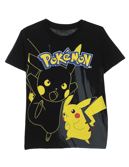 Playera Skiny Pokemon manga corta para niño