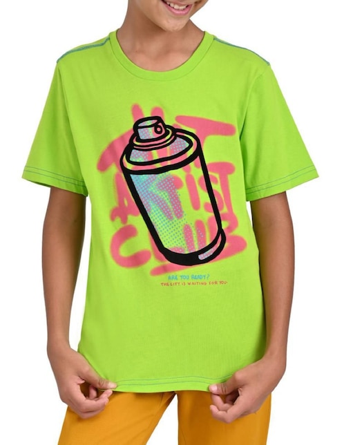 Playera Yale manga corta para niño