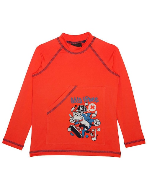 Wetshirt Sunskin estampado para niño