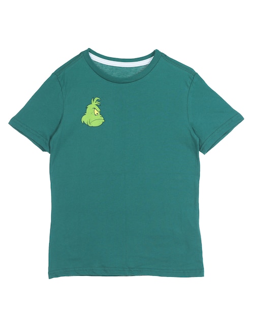 Playera navideña Grinch manga corta para niño