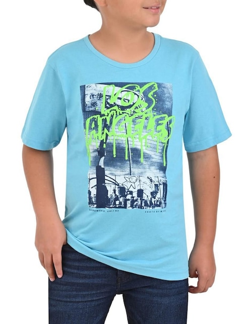 Playera Yale manga corta para niño