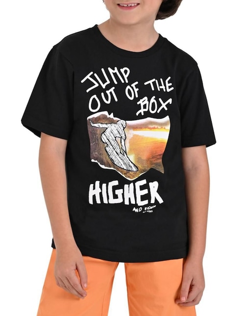 Playera Yale manga corta para niño