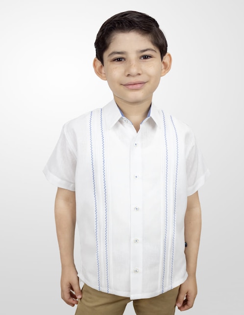 Guayabera manga corta Bahia para niño