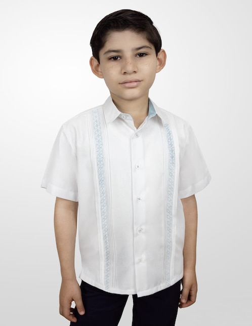 Guayabera manga corta Bahia para niño