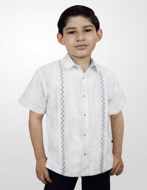 Guayabera manga corta Bahia para niño