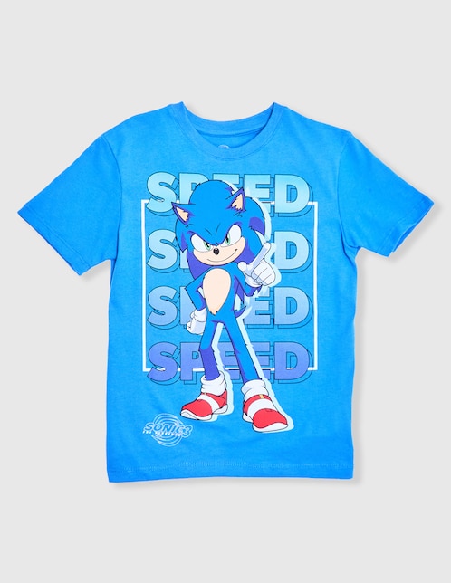 Playera Sonic Sonic The Hedgehog Sonic manga corta para niño