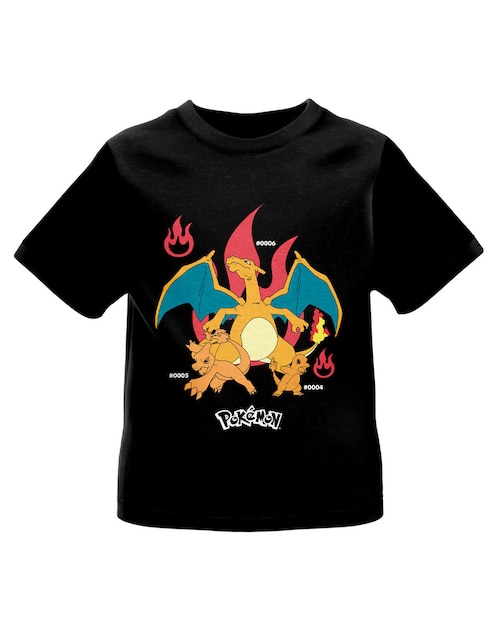 Playera Pokemon manga corta para niño