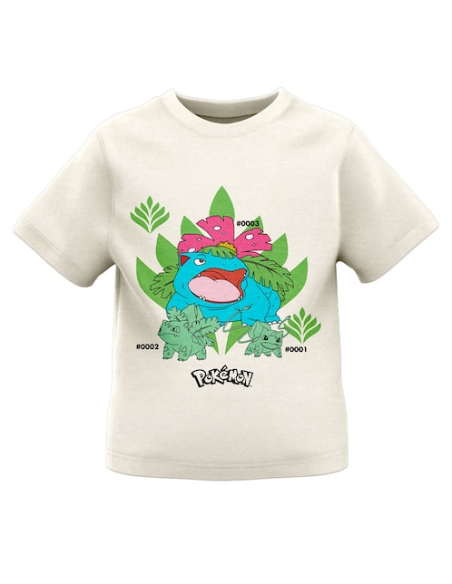 Playera Pokemon manga corta para niño
