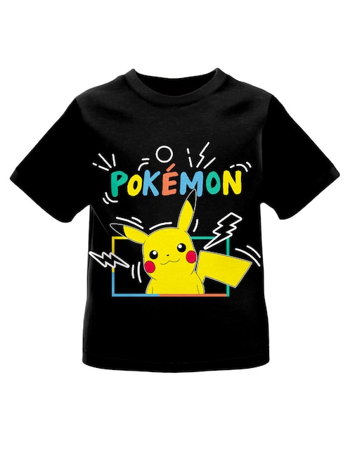 Playera Pokemon manga corta para niño