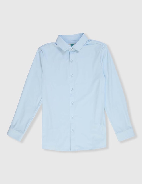 Camisa de vestir Piquenique Collection de algodón manga larga para niño