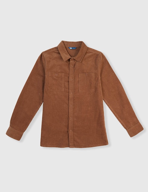 Camisa casual Piquenique de algodón manga larga para niño