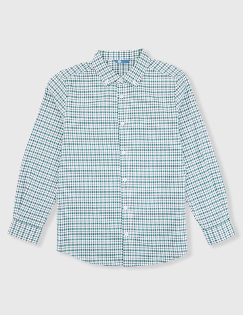 Camisa casual de algodón manga larga para niño 1