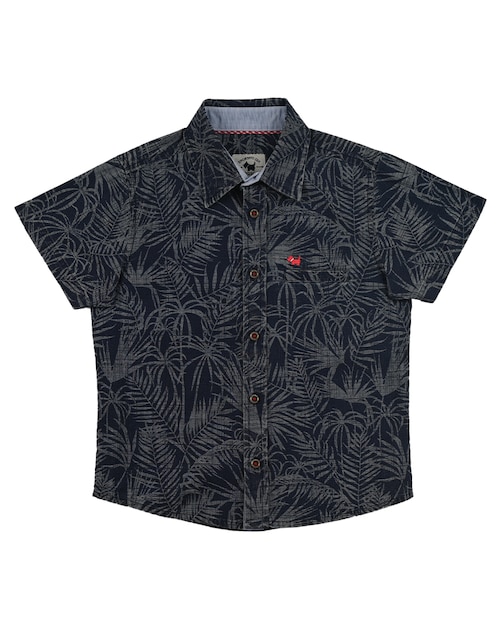Camisa casual Ferrioni Ancel de algodón manga corta para niño