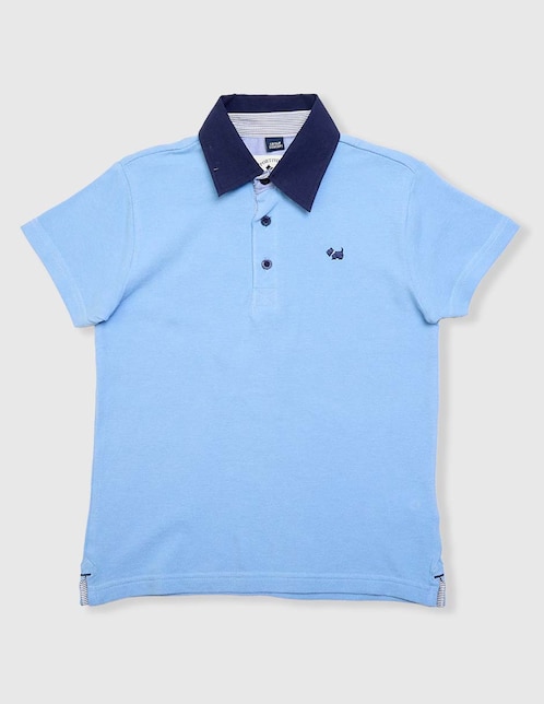 Playera tipo polo Ferrioni de algodón para niño