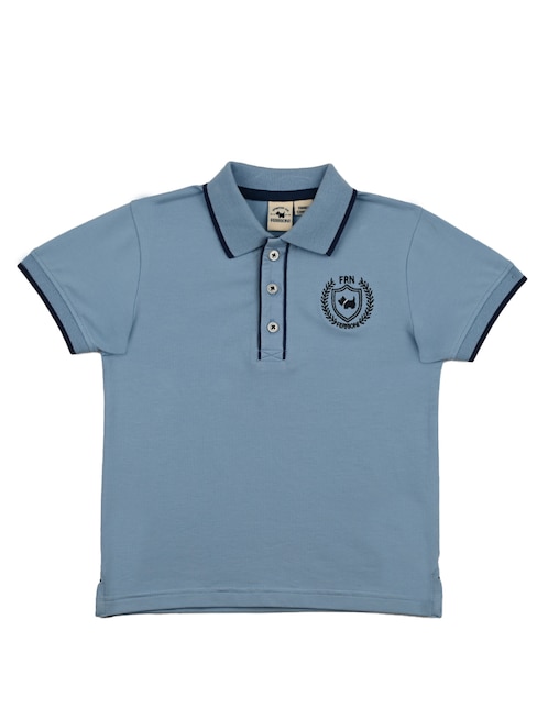 Playera tipo polo Ferrioni de algodón para niño