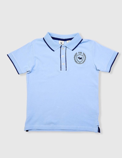 Playera tipo polo Ferrioni de algodón para niño