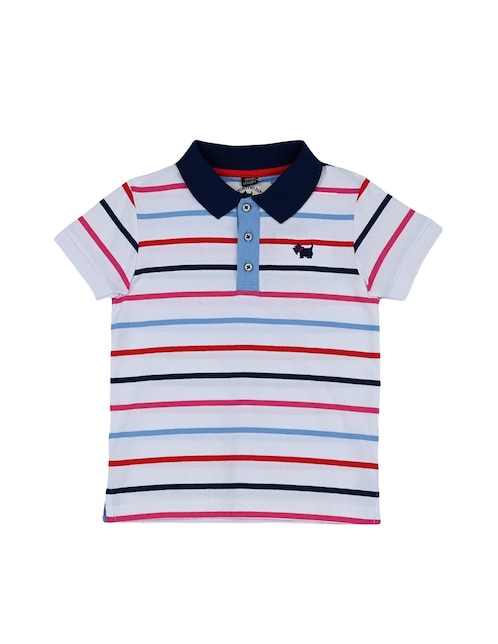 Playera tipo polo Ferrioni de algodón para niño