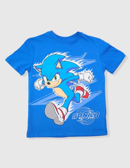 Playera Sonic Sonic The Hedgehog manga corta para niño