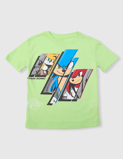 Playera Sonic Sonic manga corta para niño