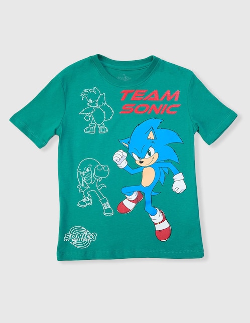 Playera Sonic Sonic manga corta para niño