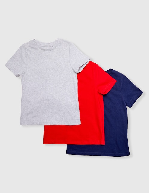 Set playera 365 Essential manga corta para niño