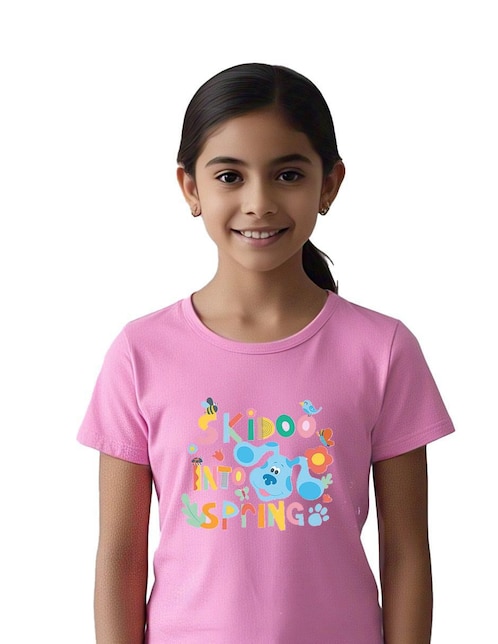Playera Blues Clues & You Blue manga corta para niña