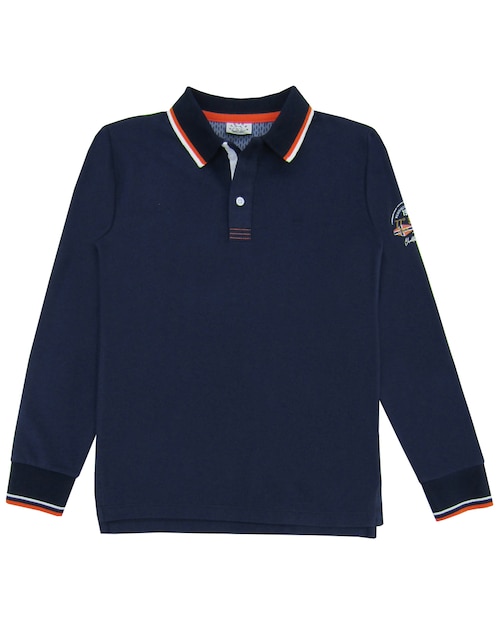Playera tipo polo Ouragan de algodón para niño