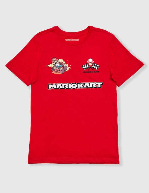 Playera Nintendo Mario Bros manga corta para niño