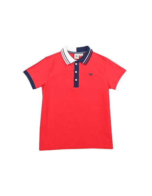 Playera tipo polo Ferrioni Corzo de algodón para niño
