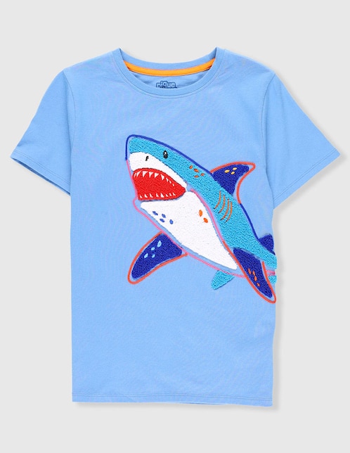 Playera Tiburón manga corta para niño 1