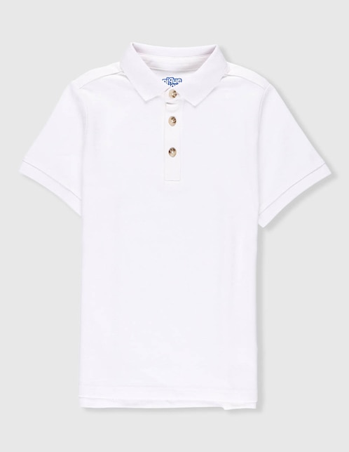 Playera tipo polo de algodón para niño 1