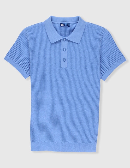 Playera tipo polo de algodón para niño 1