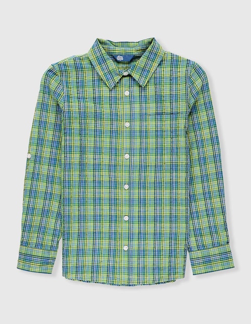 Camisa casual Piquenique de algodón manga larga para niño