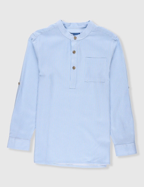 Camisa de vestir Piquenique manga larga para niño
