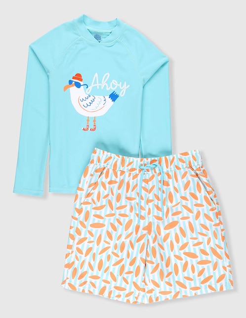 Traje de baño short Piquenique para niño
